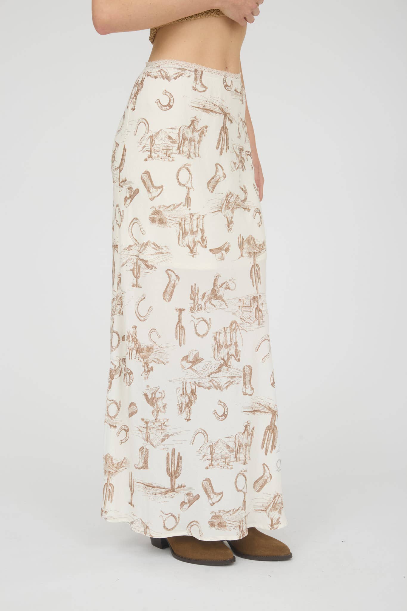 WESTERN MIDI SKIRT