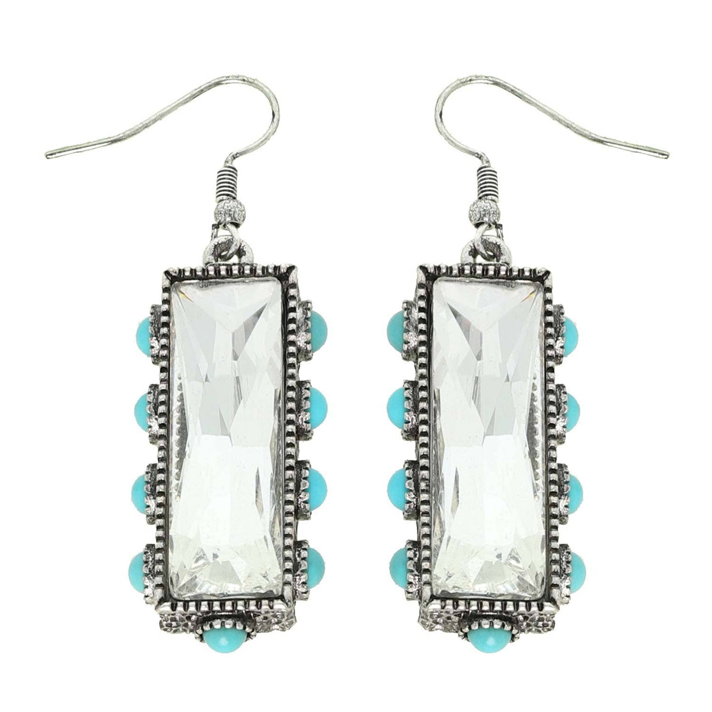 Rectangle Gemstone Earring