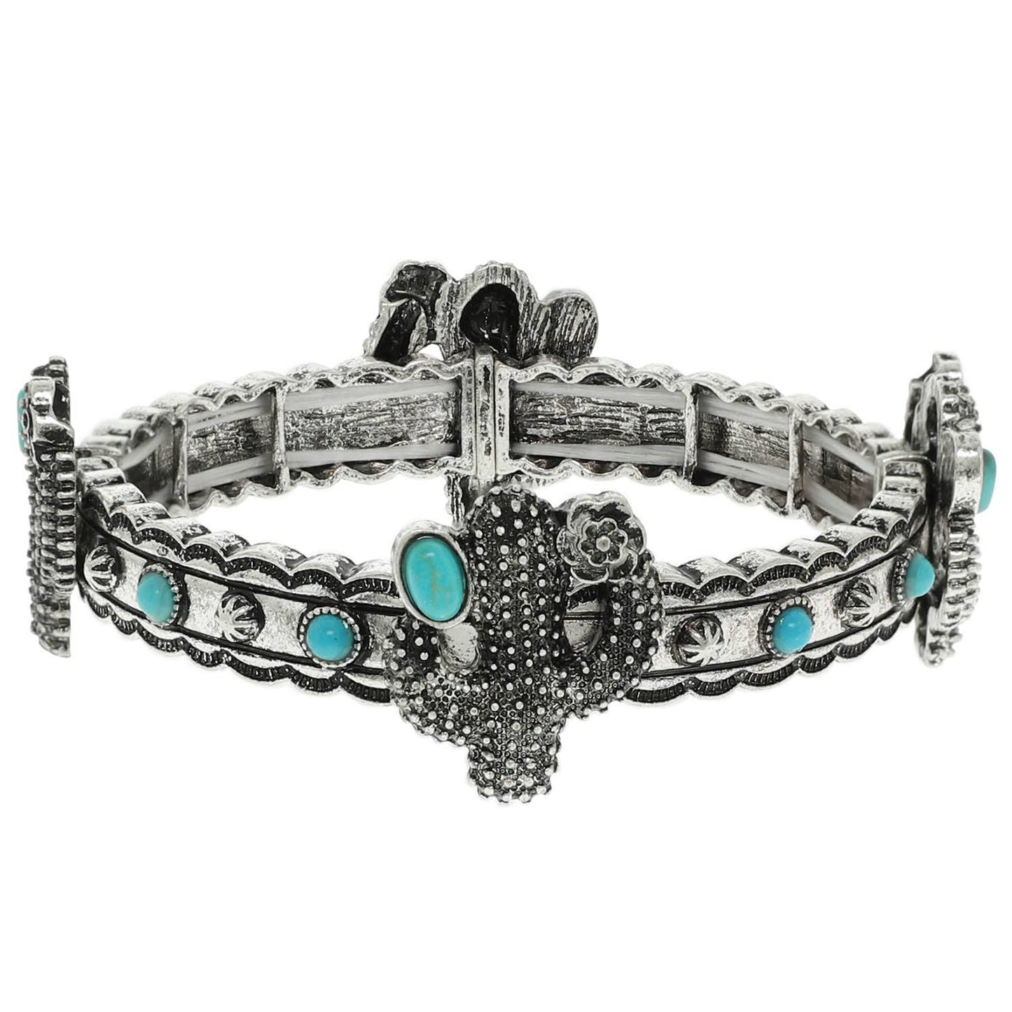 Cactus Concho Stretch Bracelet
