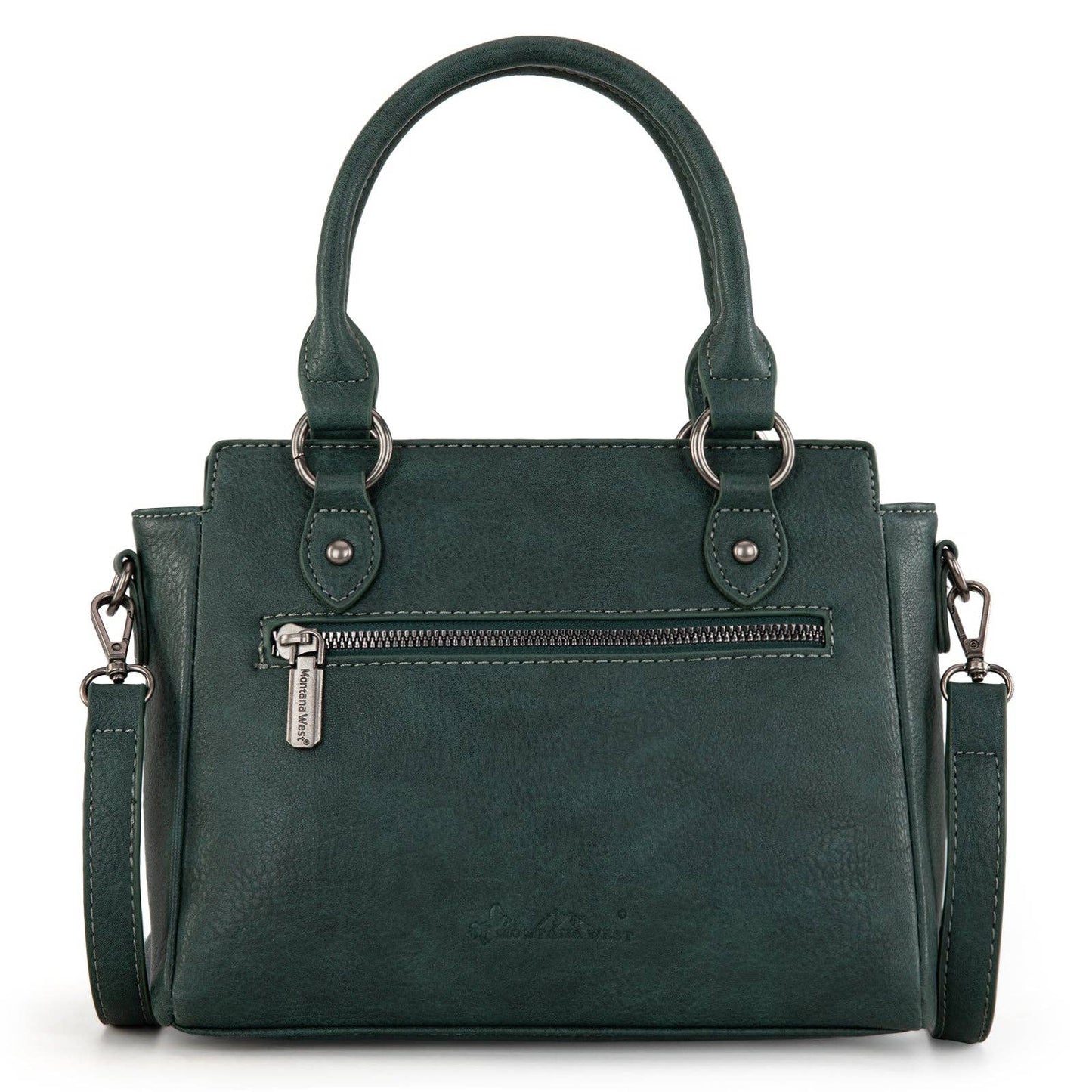 Tooled Aztec Tote/Crossbody