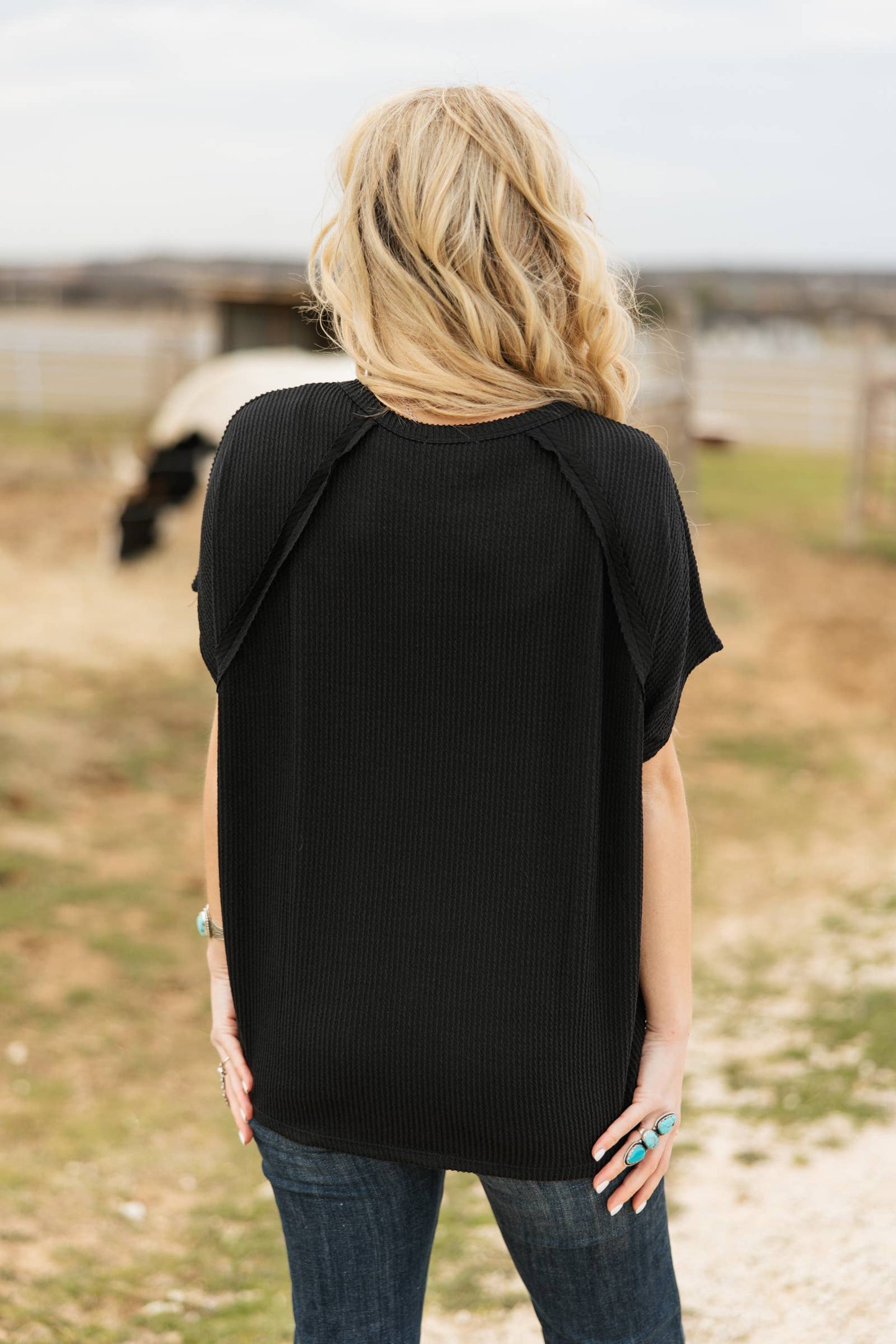 Knit Poncho Top