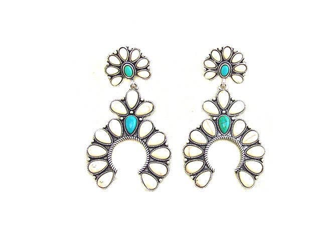 Western Squash Blossom Earrings