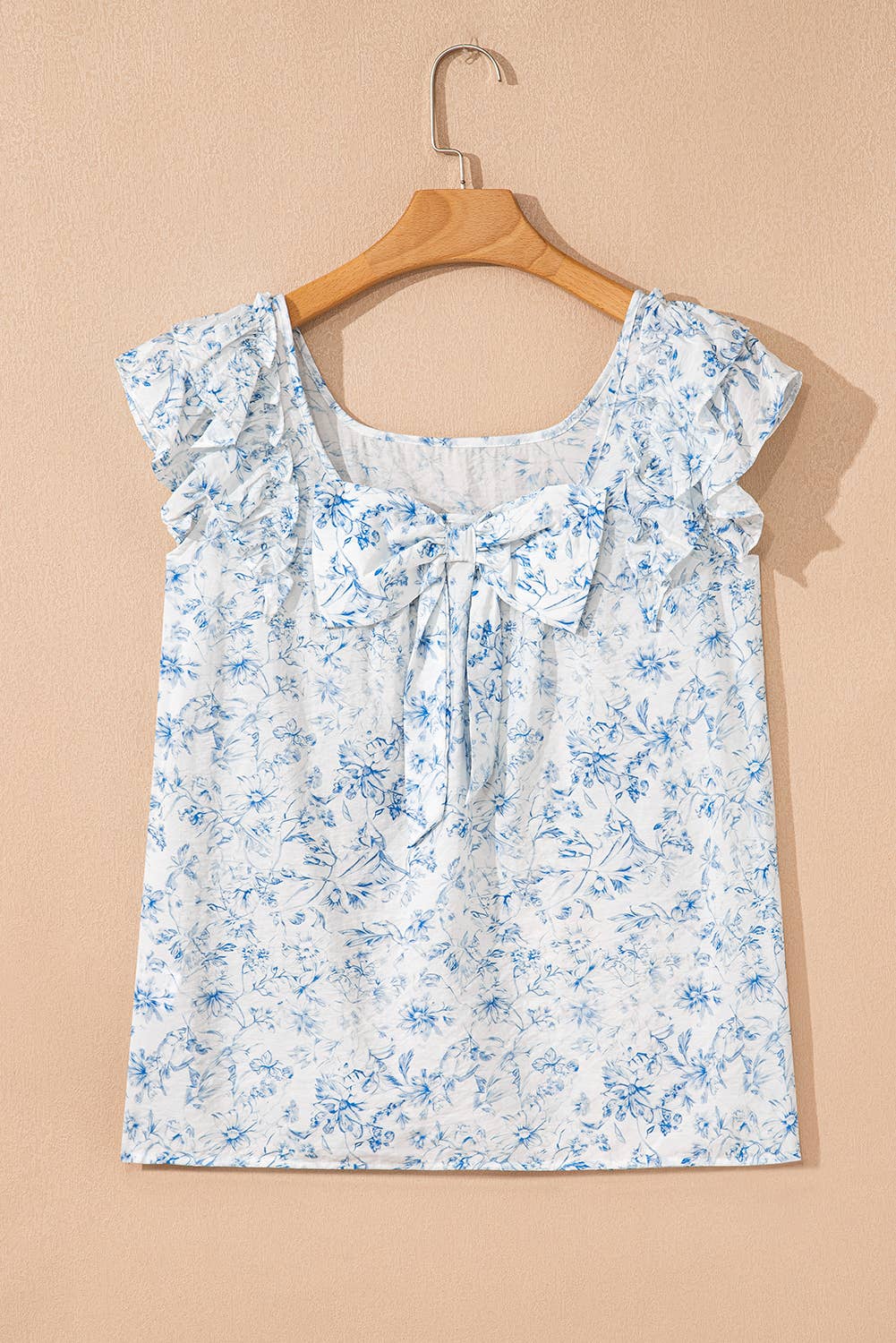 Floral Ruffled Sleeve