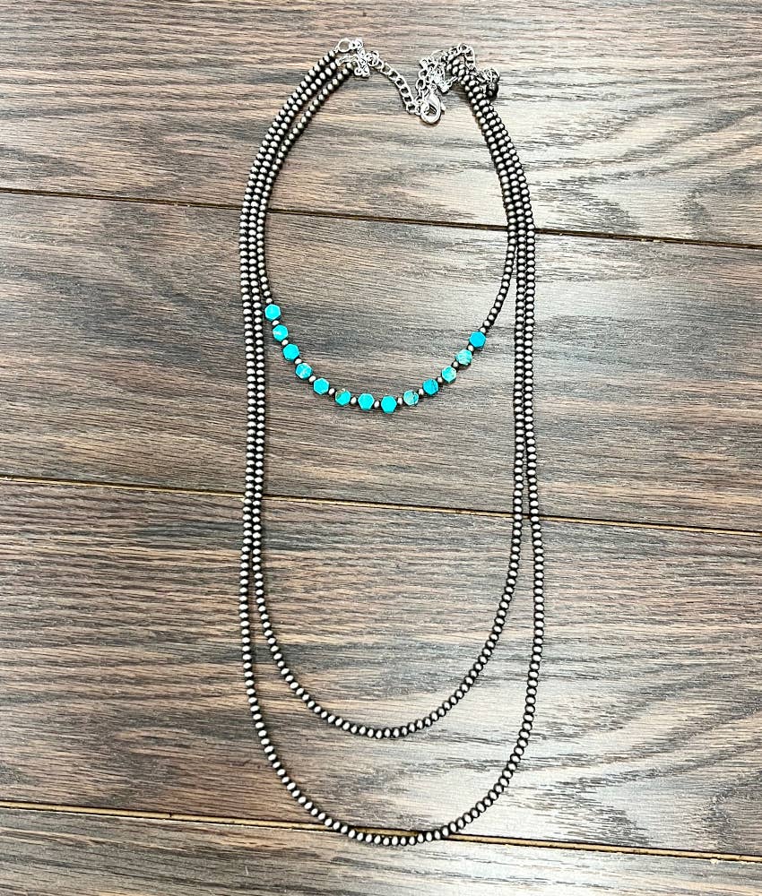 Hexa Gemstone Necklace