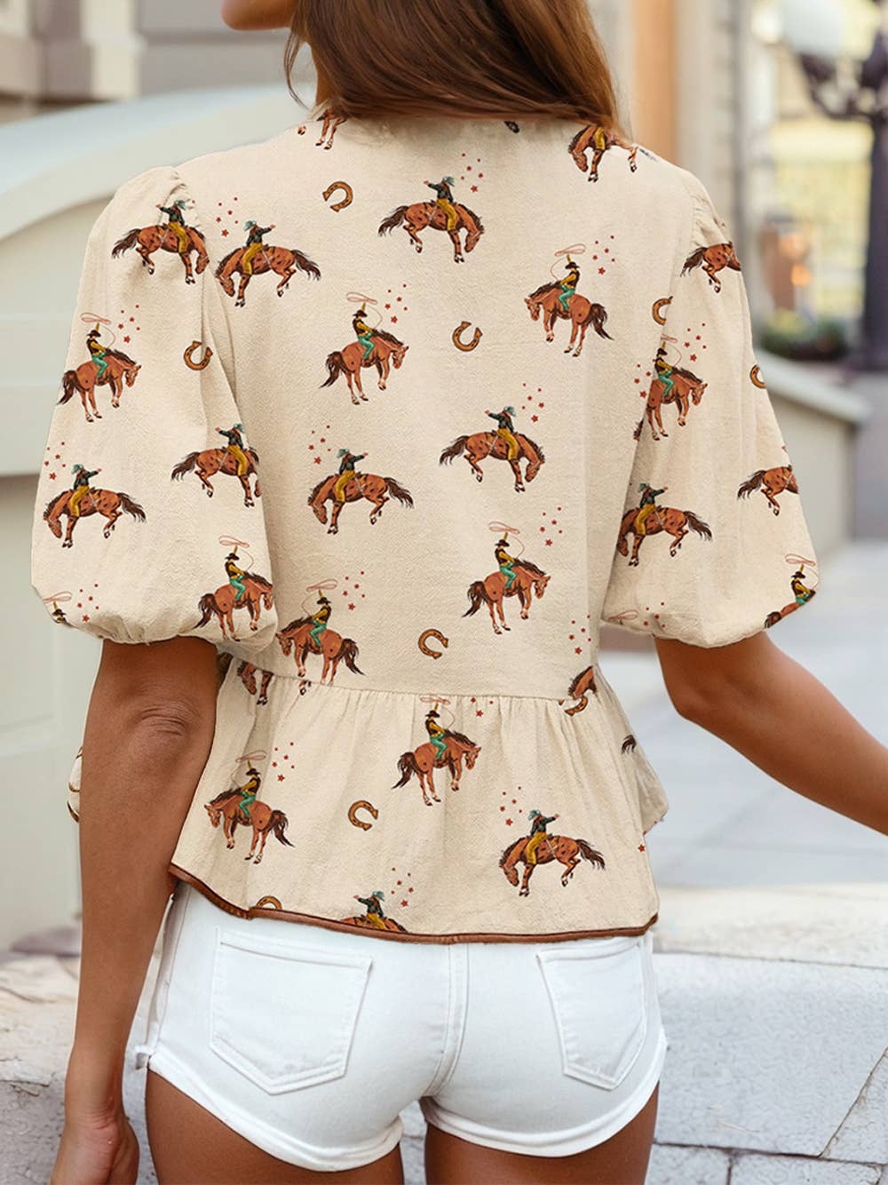 Cowboy Puff Sleeve