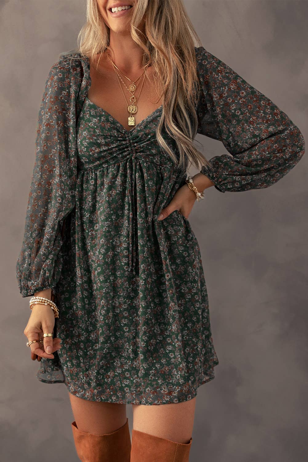 Floral Sweetheart Dress