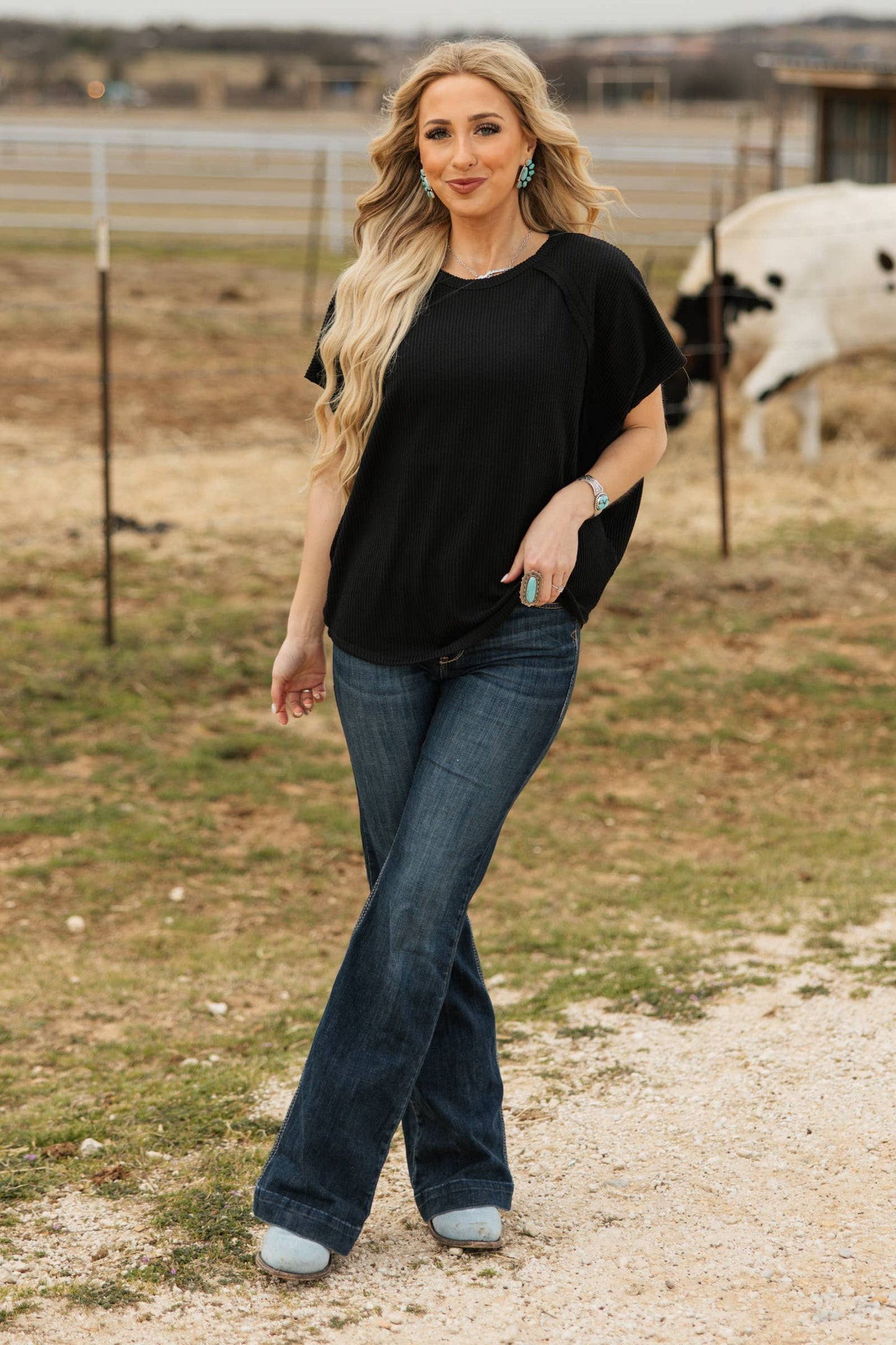 Knit Poncho Top
