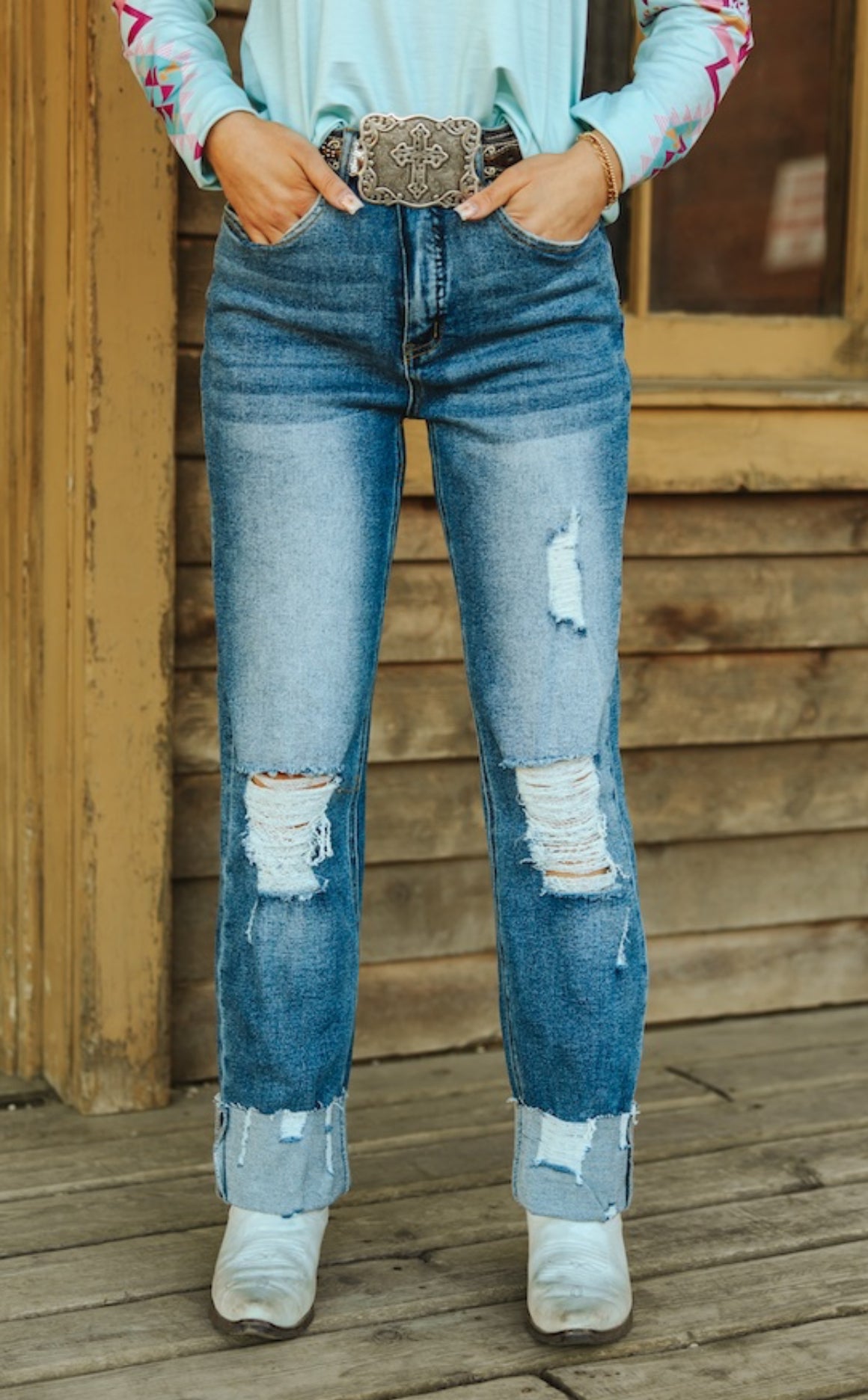 Ryan High Rise Boyfriend Jeans - Main Image