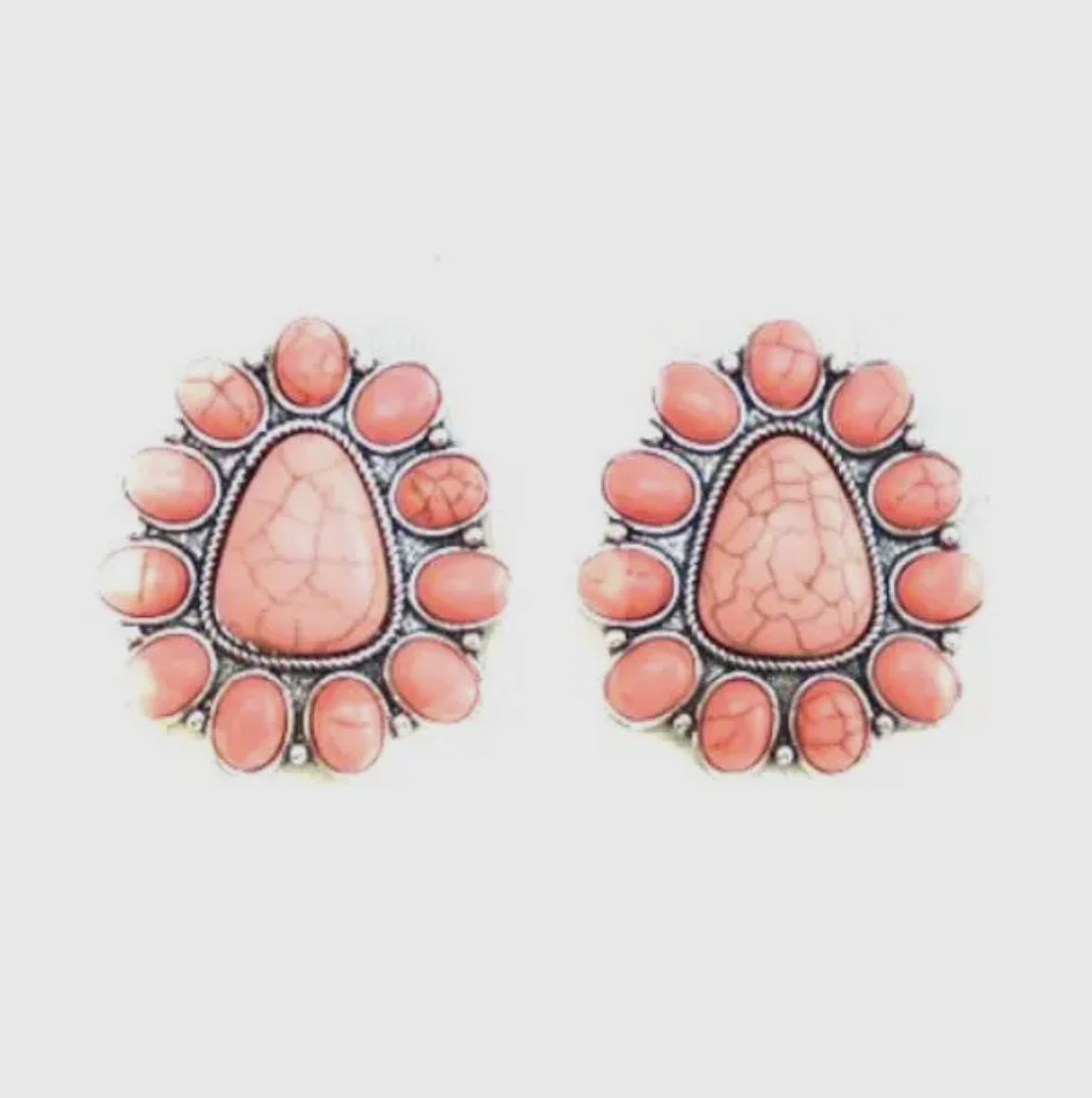 Large Concho Earrings