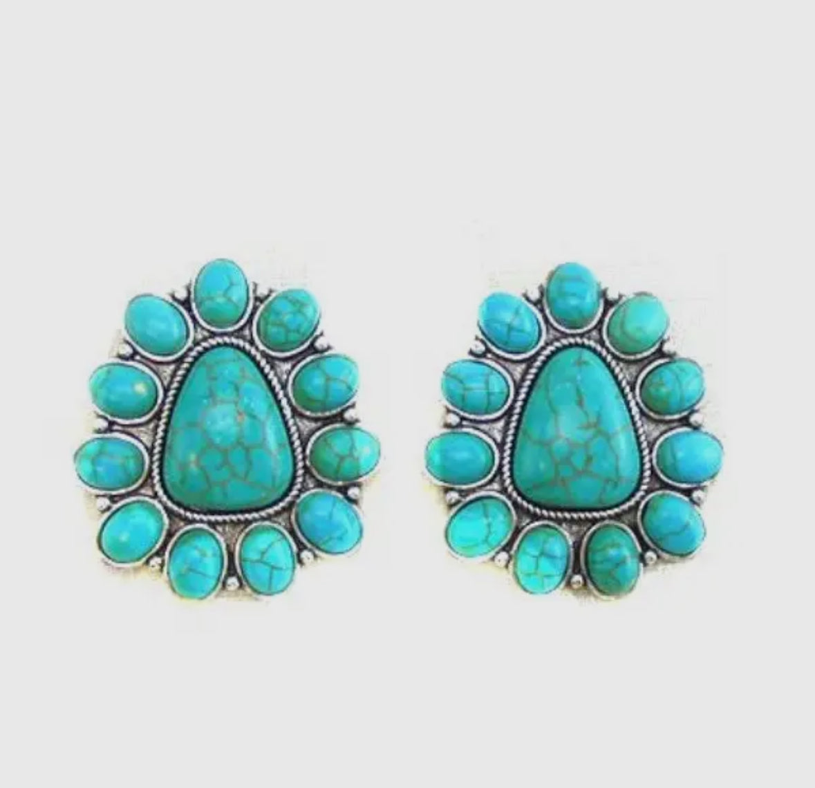 Large Concho Earrings