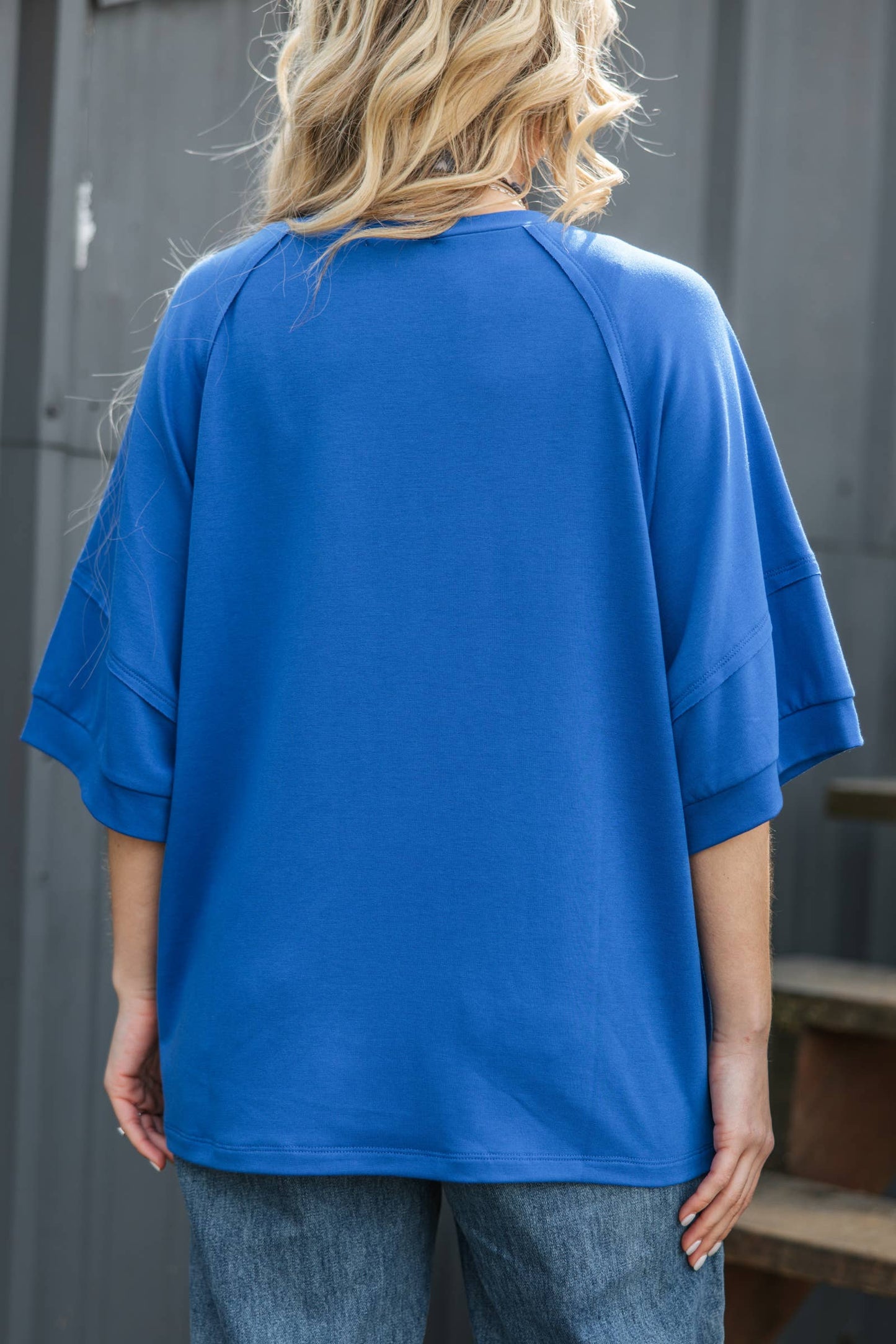 Oversized Relaxed Fit Terry Top