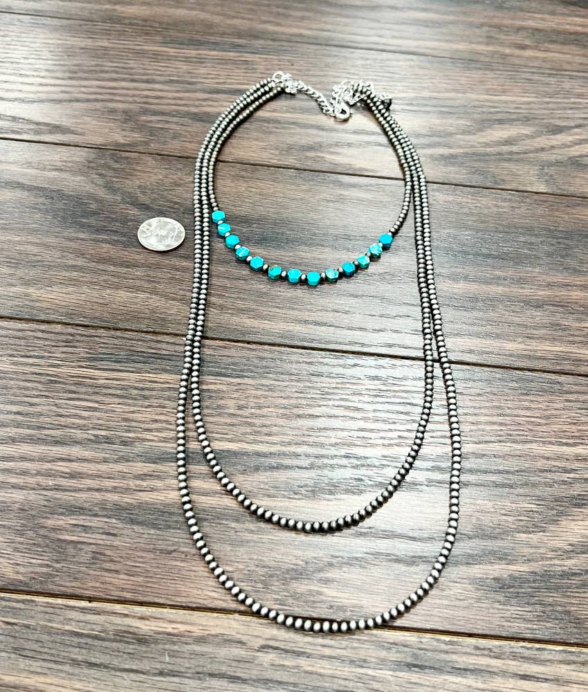 Hexa Gemstone Necklace