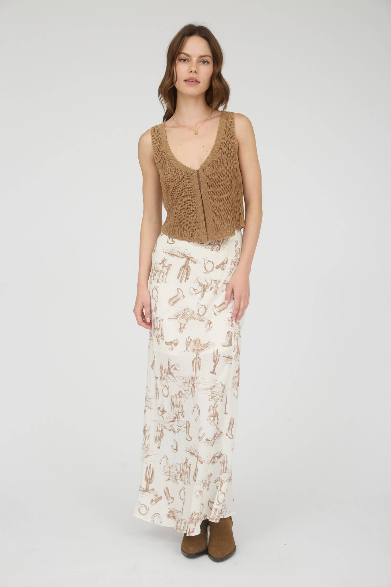 WESTERN MIDI SKIRT