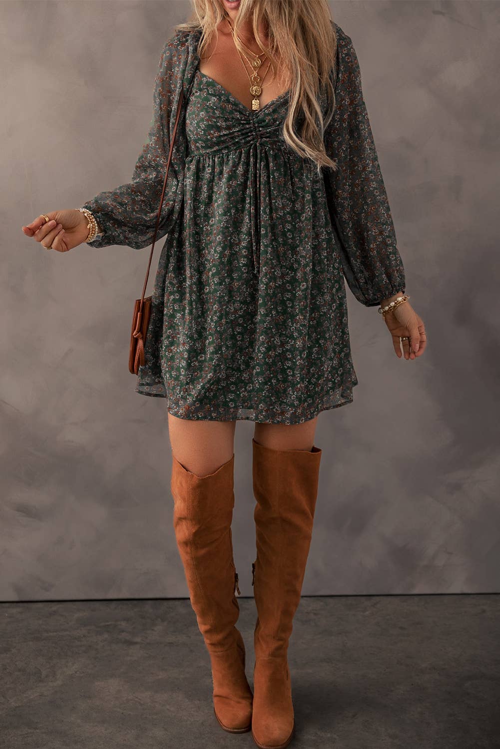 Floral Sweetheart Dress