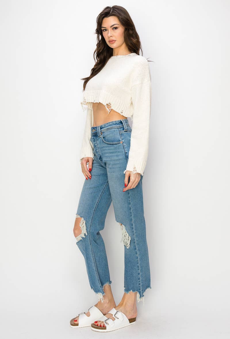 ULTRA HIGH RISE WIDE JEANS