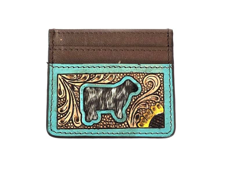 Western Tooled Genuine Leather Card Holder