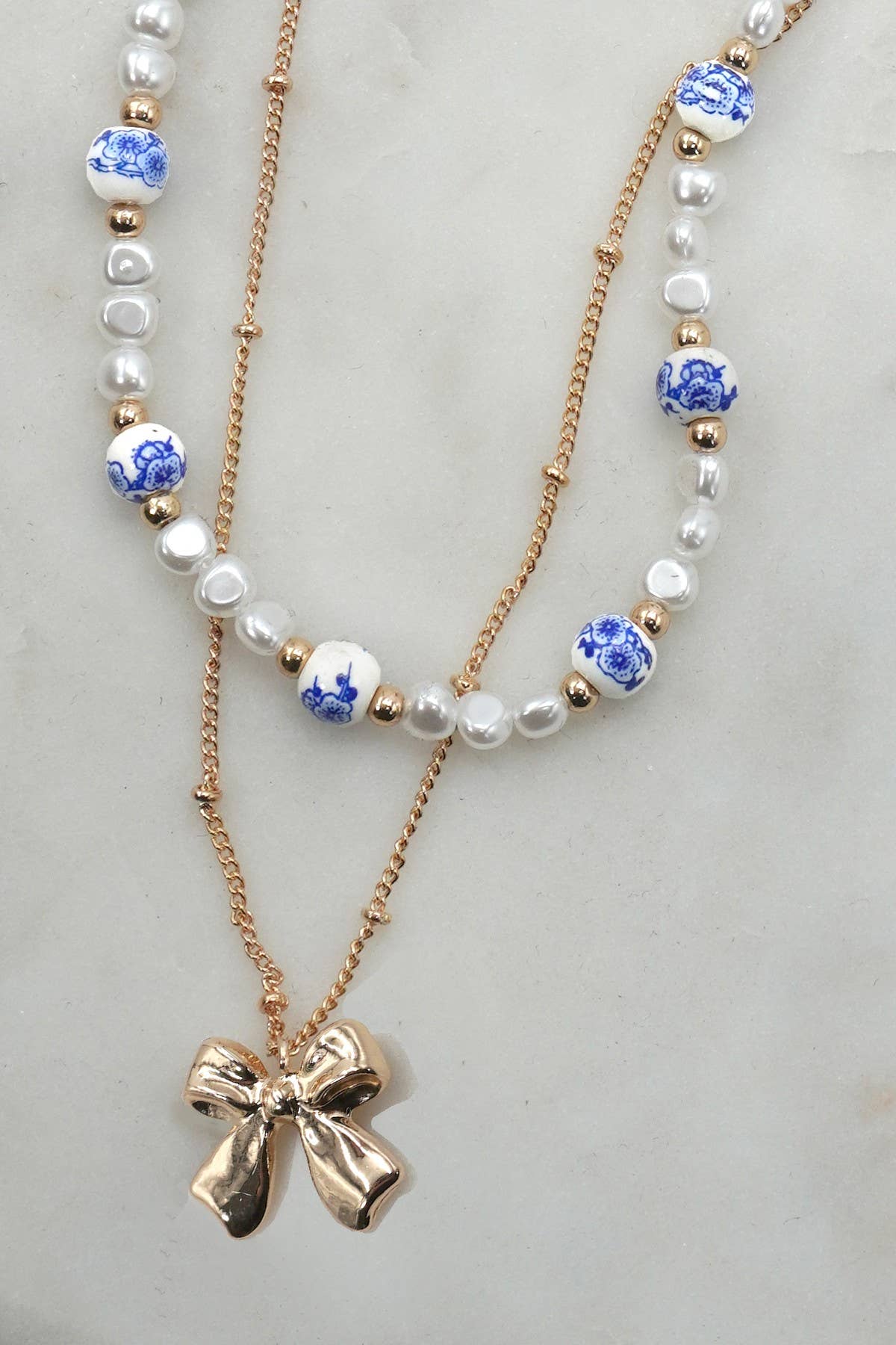 Ceramic Porcelain Pearl Bow