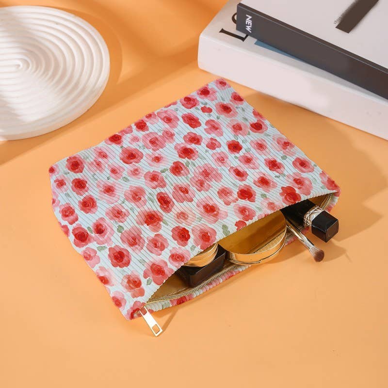 BOW CHERRY COSMETIC BAG