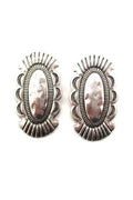 Oval Concho Earrings