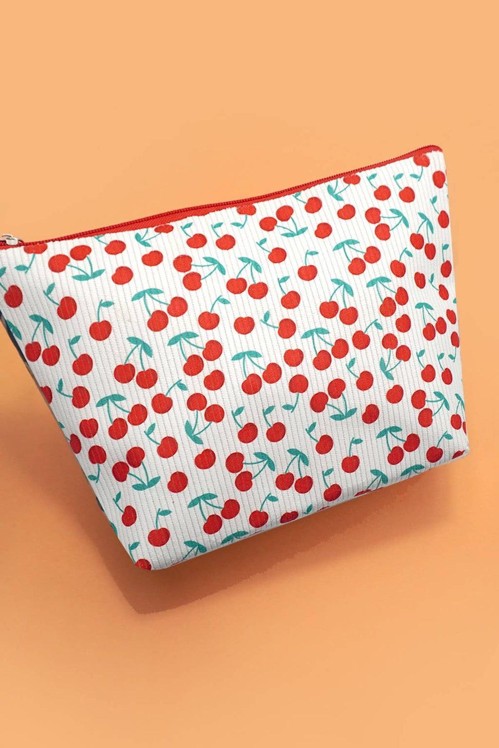 BOW CHERRY COSMETIC BAG
