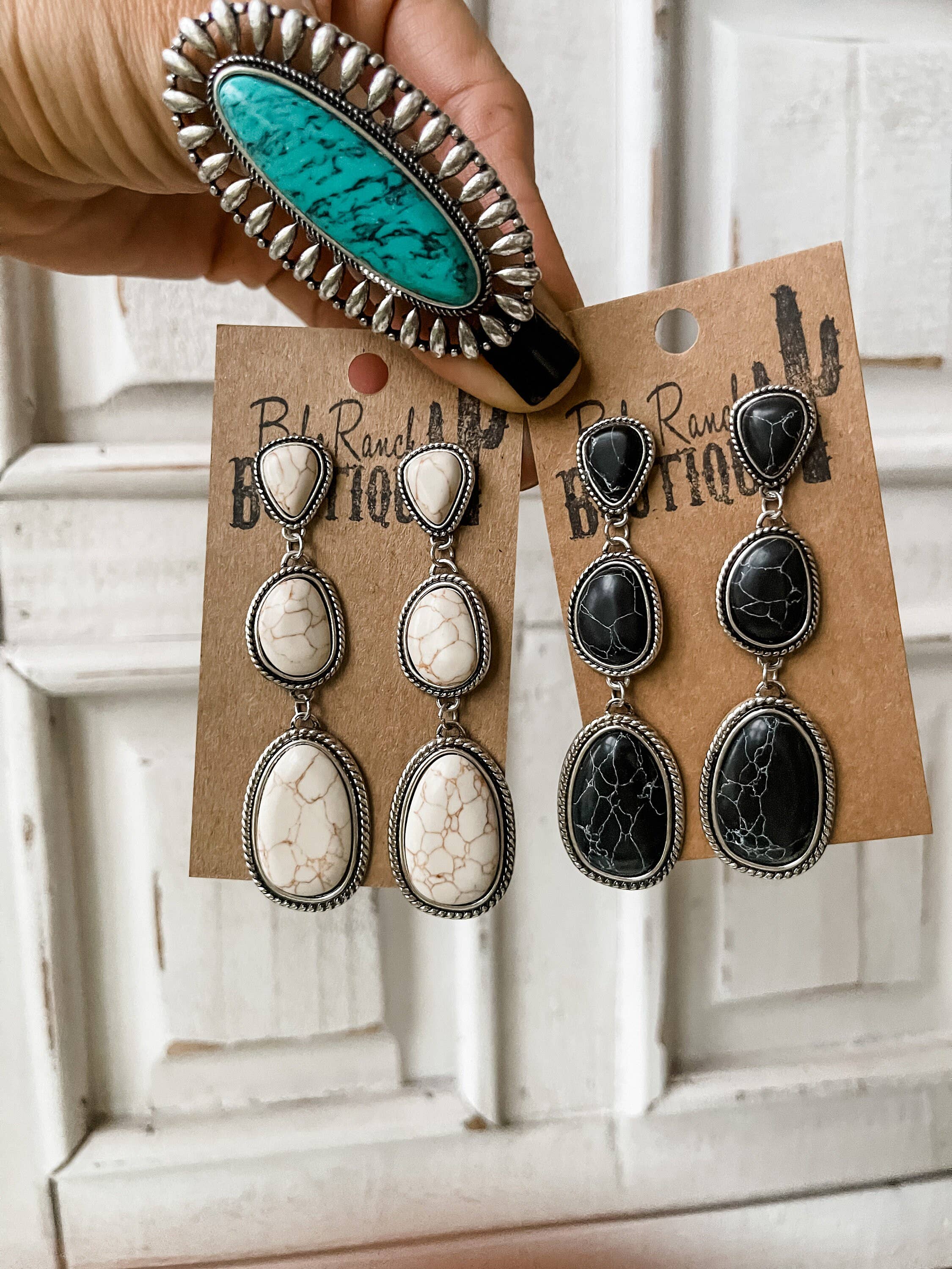 3 TIERED EARRINGS