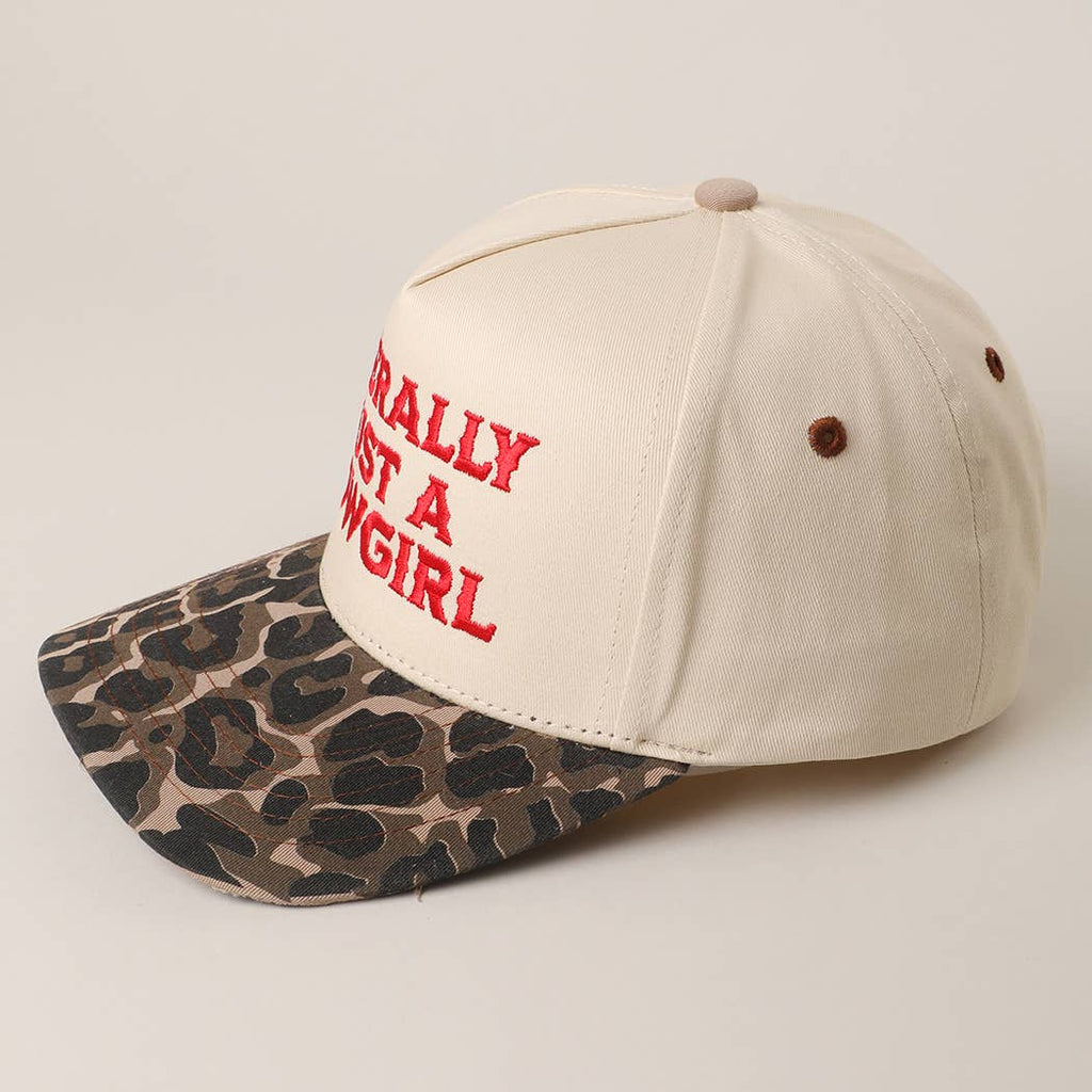 JUST A COWGIRL TRUCKER HAT