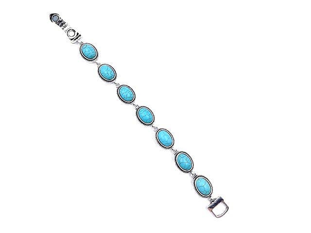 Turquoise Oval Magnetic Bracelet