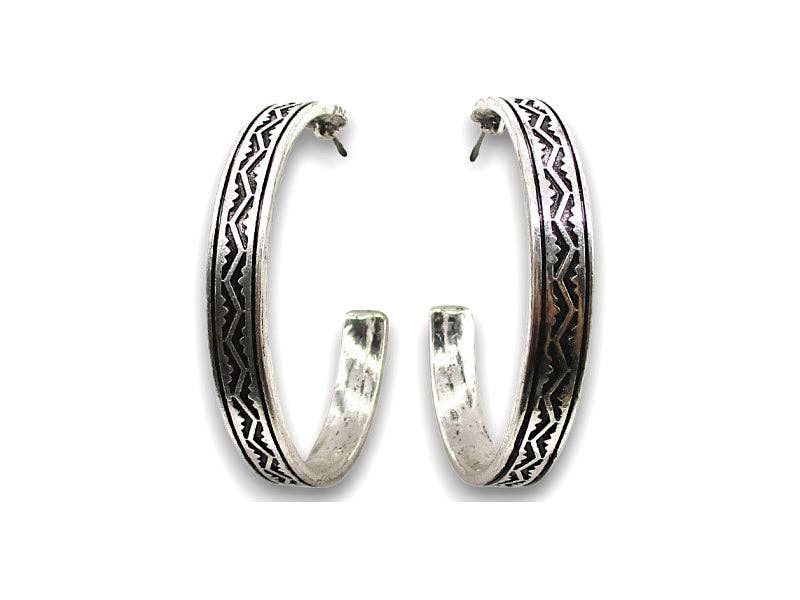 Western Large Hoop Earrings