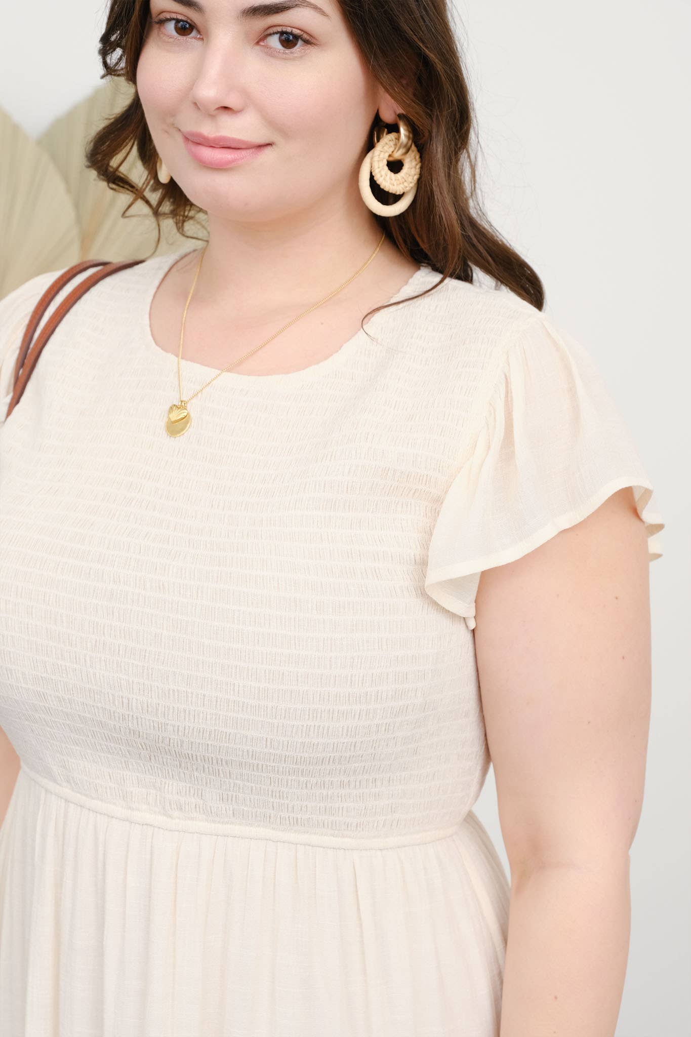 CHAMPAGNE MIDI DRESS
