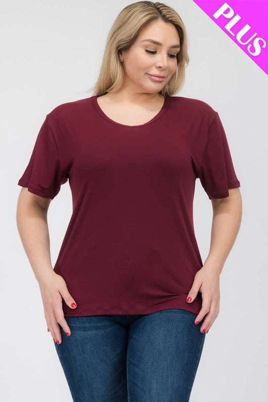 Plus Size Basic SS T-Shirt