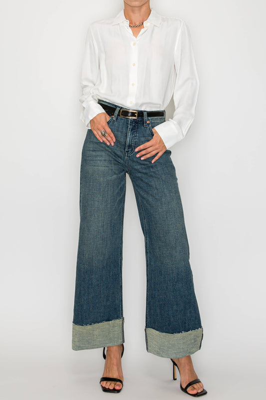TUMMY CONTROL CATTLE CUFF DENIM