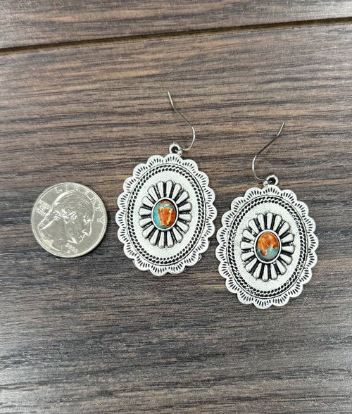 1.5" Boho Concho Earrings