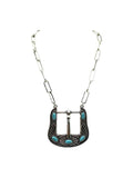 Large Belt Buckle Necklace