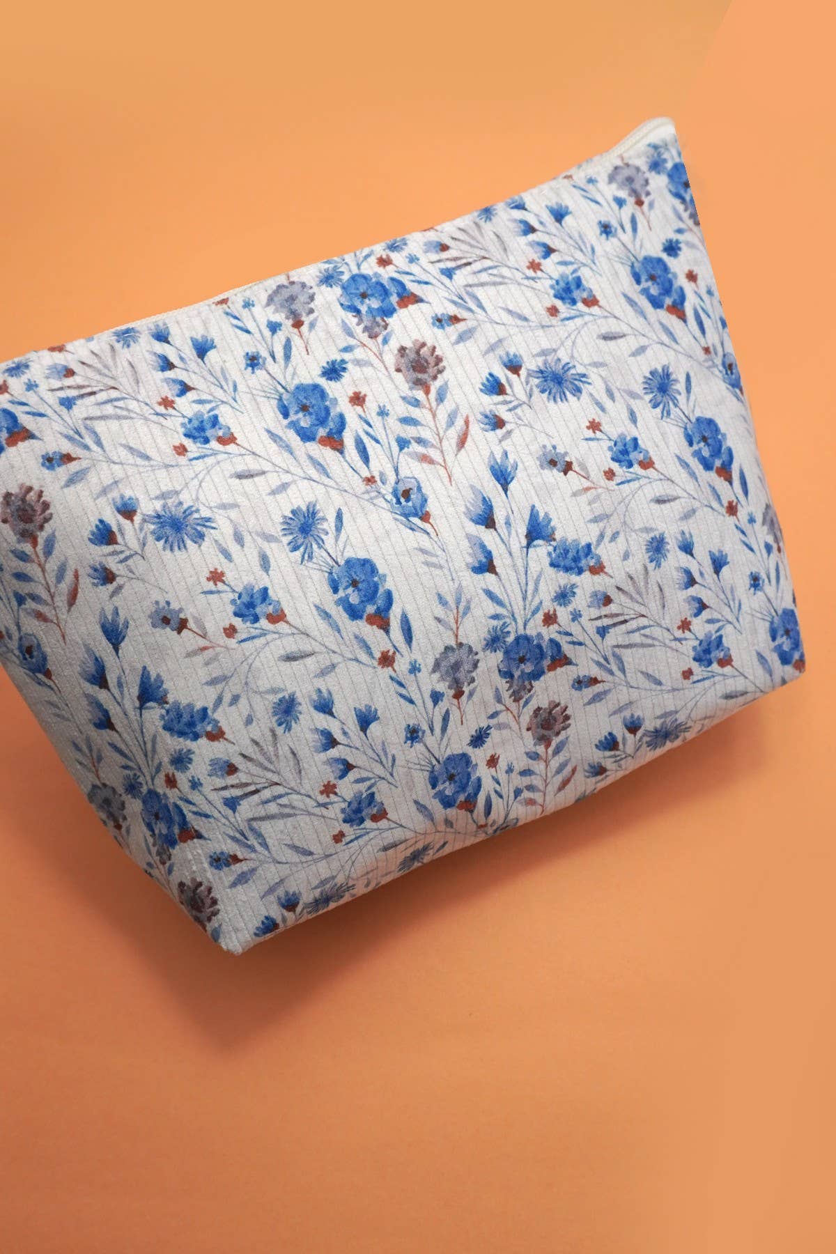 TRAVEL FLORAL COSMETIC MAKEUP POUCH BAG