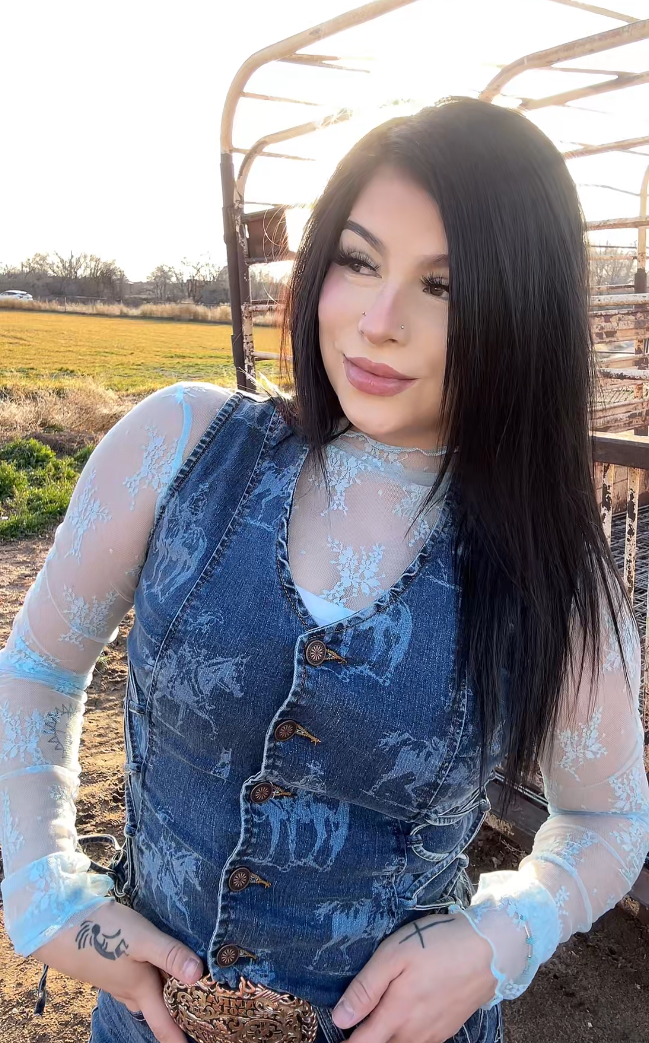 RANCH RIDER DENIM VEST