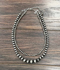 16" Western Bead 2Strand Necklace