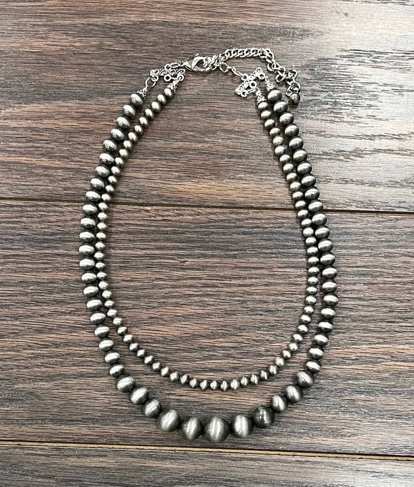 16" Western Bead 2Strand Necklace