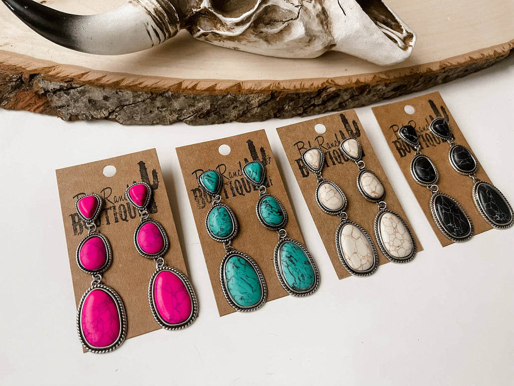 3 TIERED EARRINGS