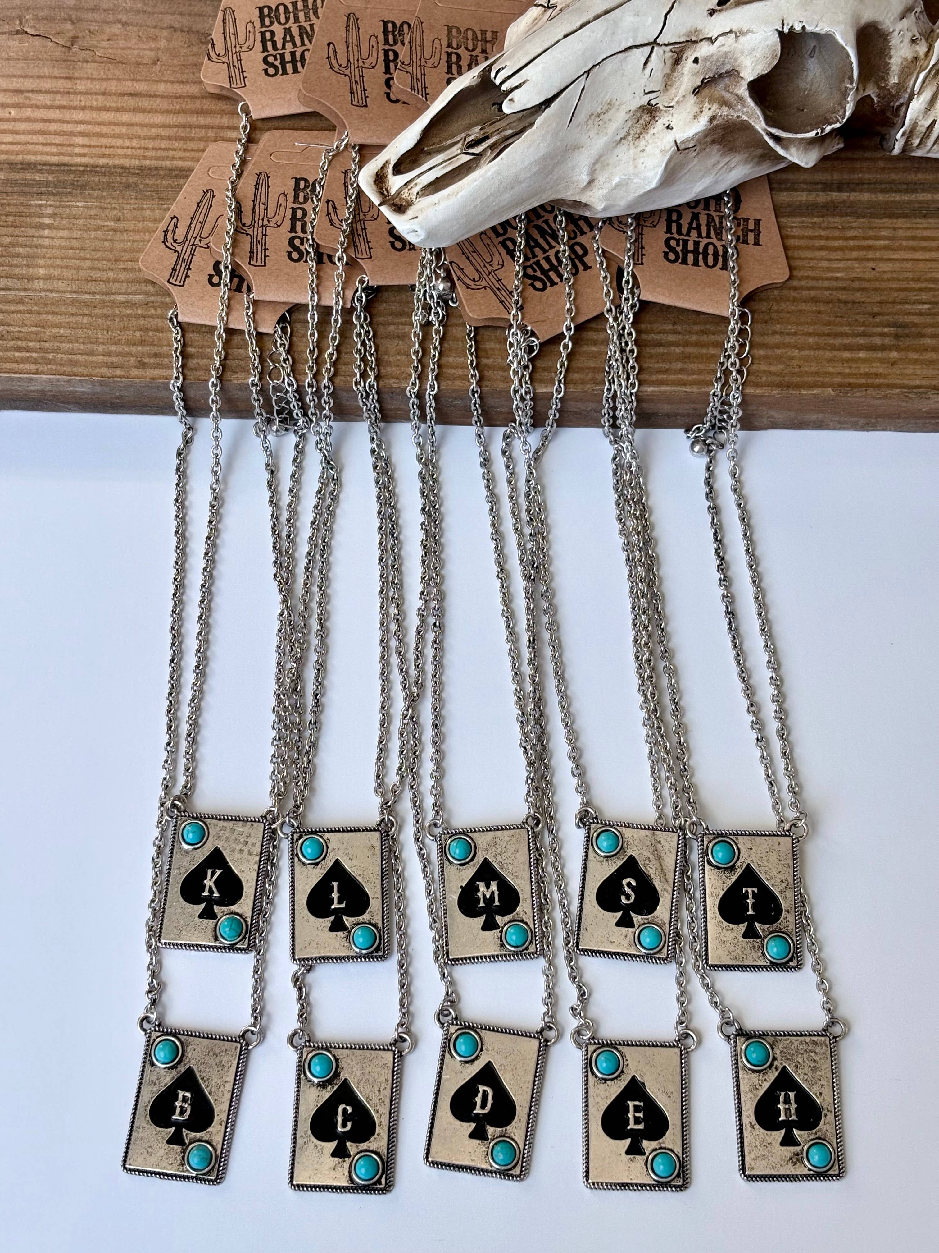 Initial Ace Necklace