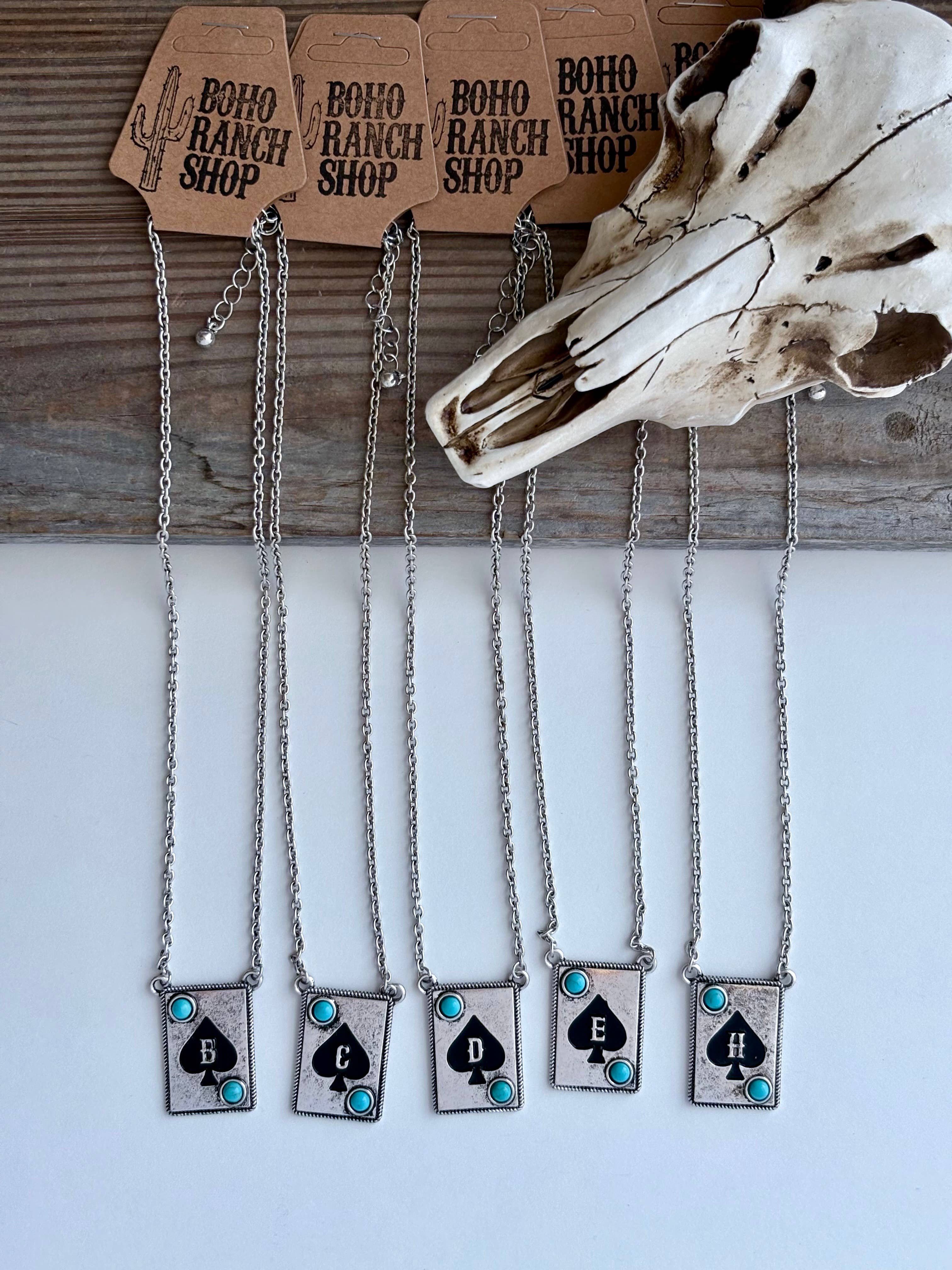 Initial Ace Necklace