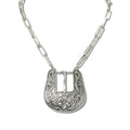 Buckle Paper Clip Necklace