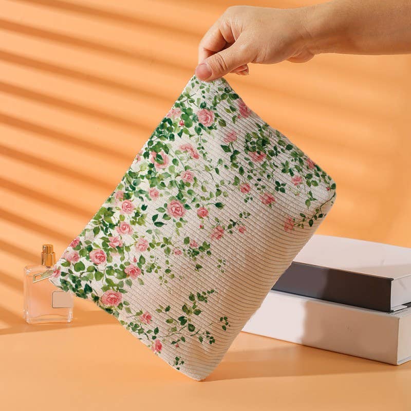 BOW CHERRY COSMETIC BAG