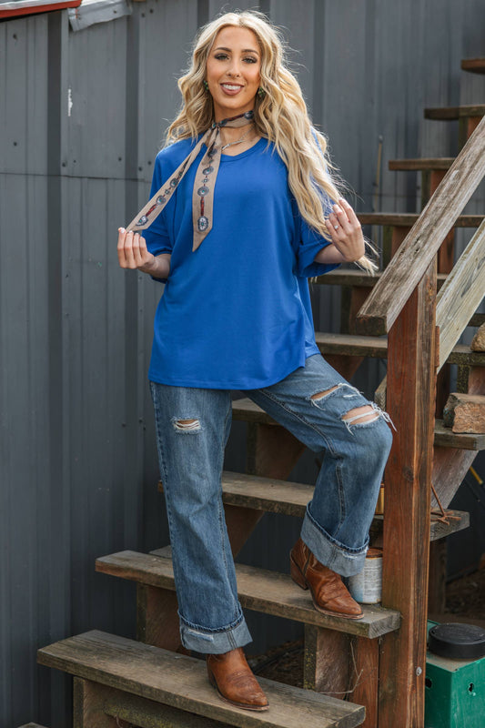 Oversized Relaxed Fit Terry Top