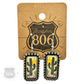 Western Cactus Earrings