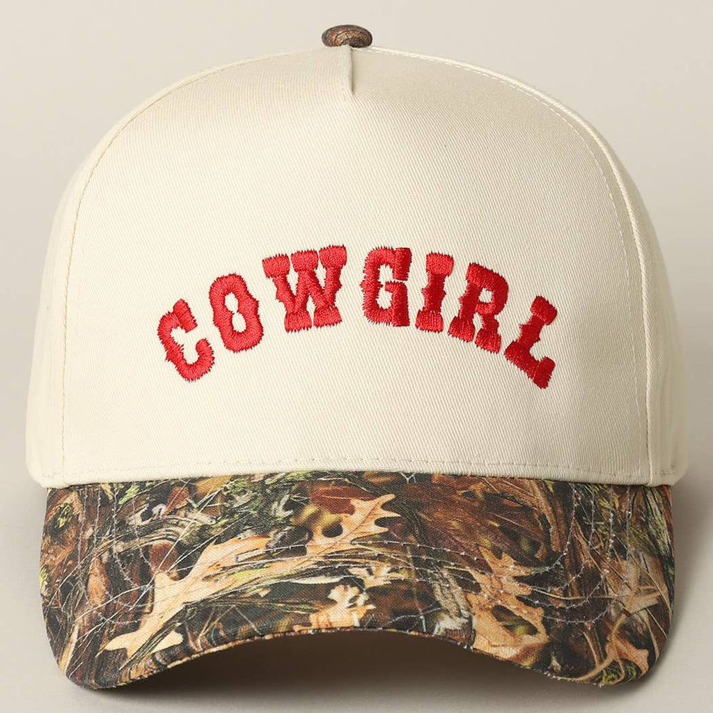 COWGIRL CAMO TRUCKER HAT