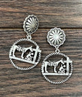 2.3" Western Post Earrings