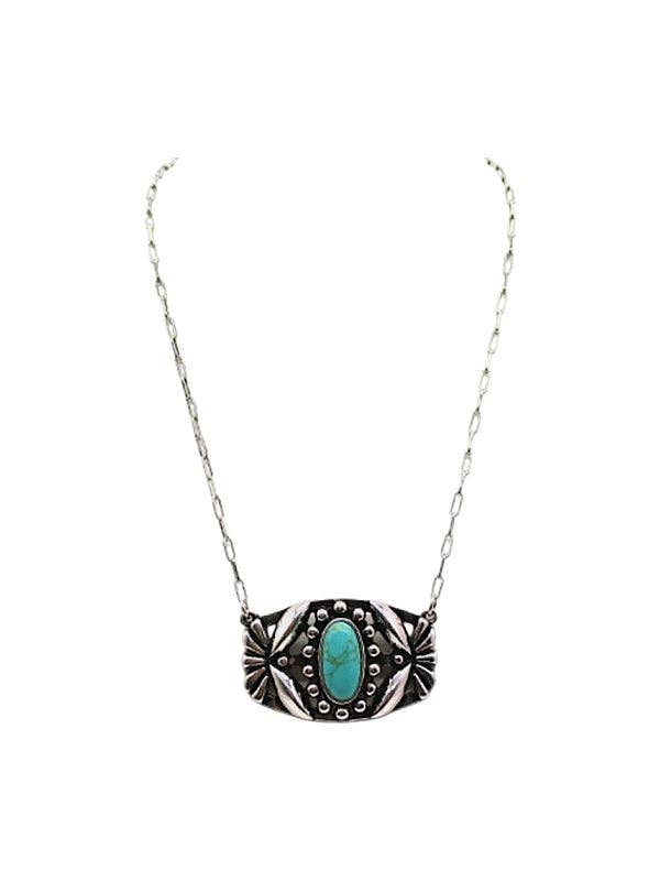 Oval Concho Necklace