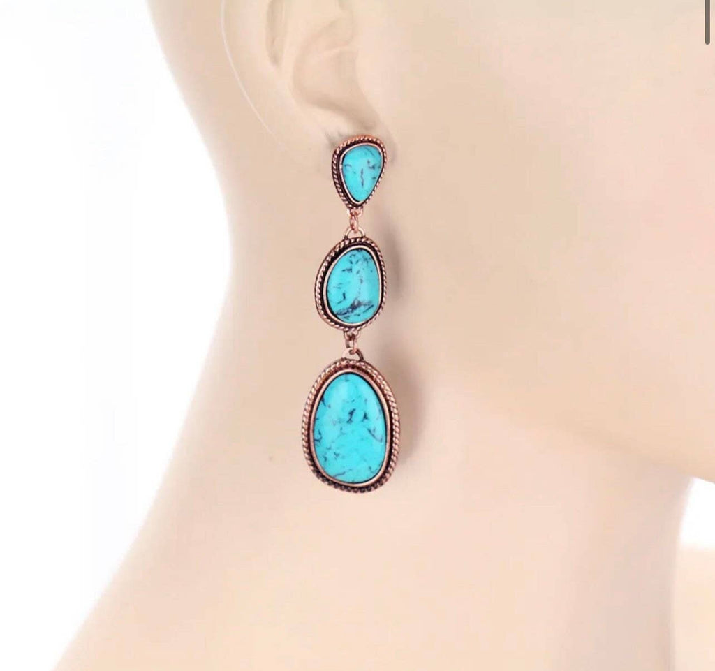 3 TIERED EARRINGS