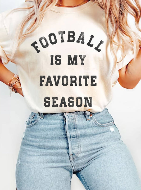FOOTBALL IS MY FAVORITE SEASON GRAPHIC TSHIRTS