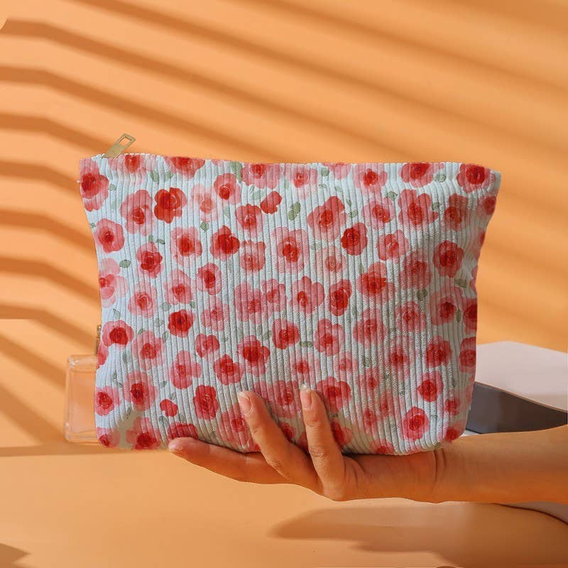 BOW CHERRY COSMETIC BAG
